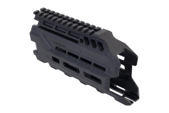 Ergonomic polymer handguard for the CZ Scorpion.